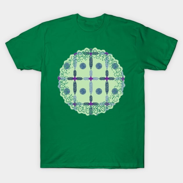 Celtic Knot Cross T-Shirt by WickedFaery